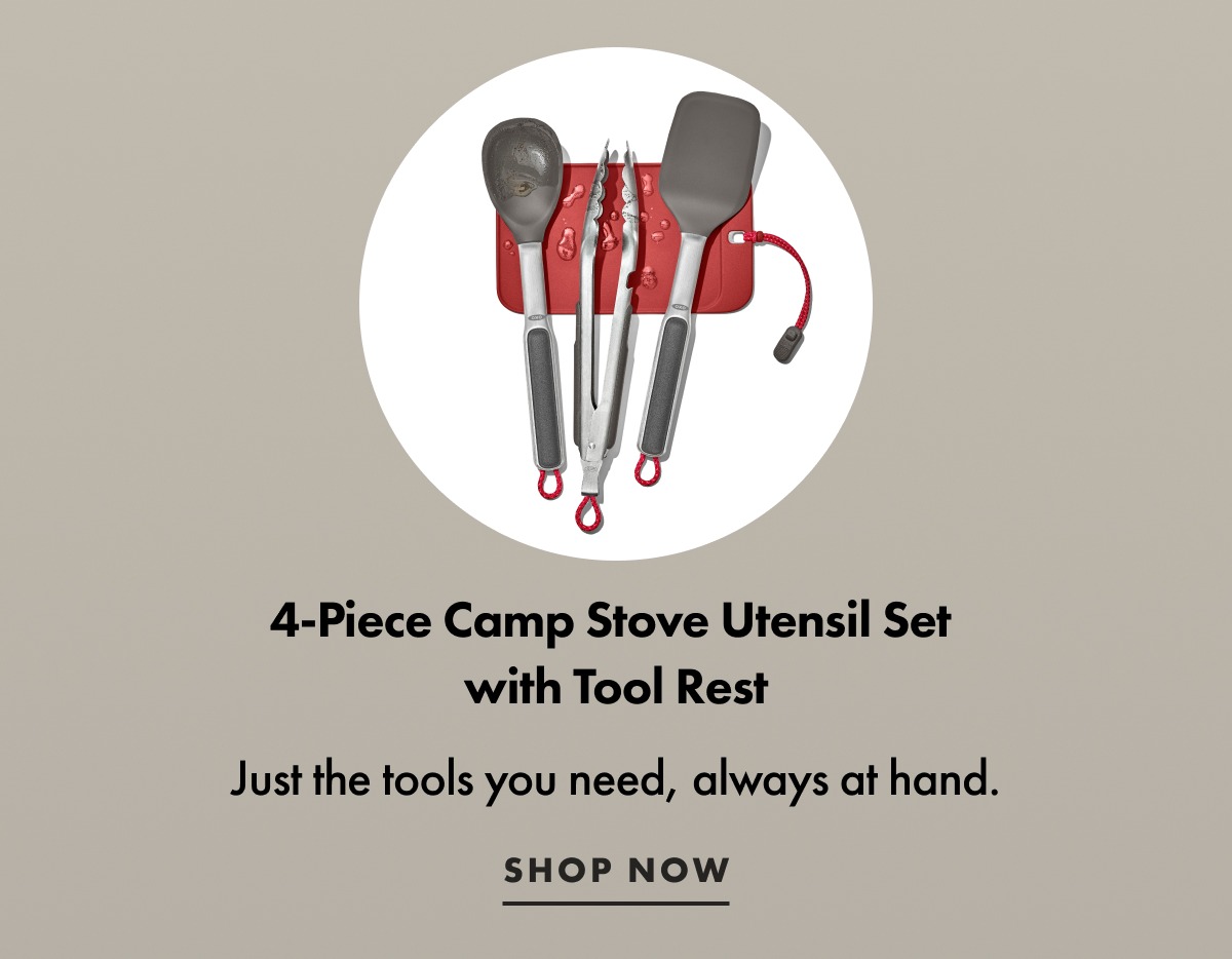 4 piece camp stove utensil set. Shop now. 