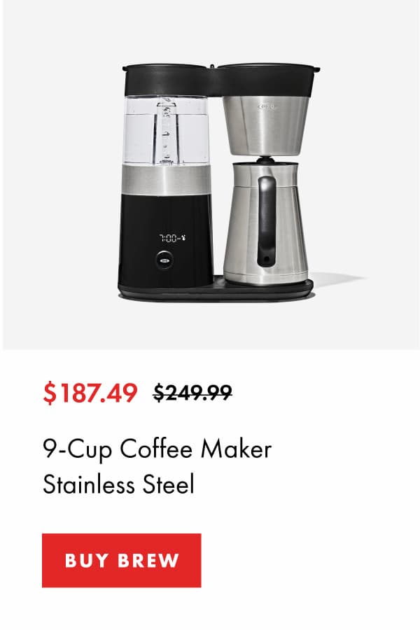 $187.49 9-Cup Coffee Maker Stainless Steel | BUY BREW