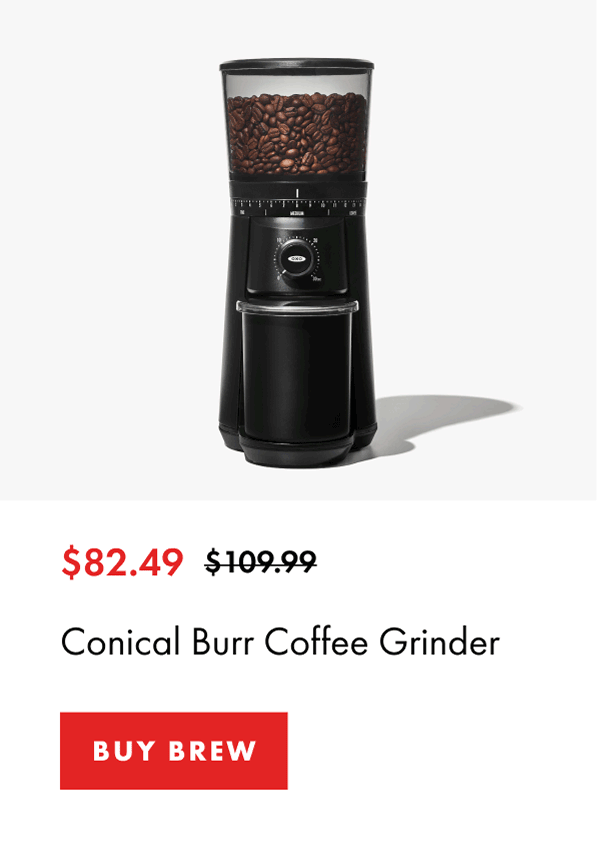 $82.49 Conical Burr Coffee Grinder | BUY BREW