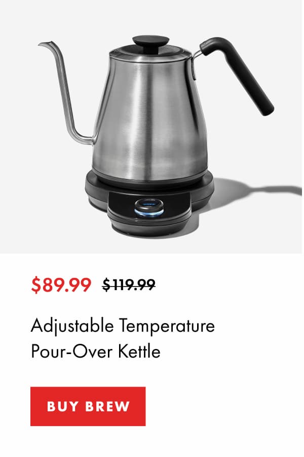 $89.99 Adjustable Temperature Pour-Over Kettle | BUY BREW