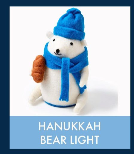 Hanukkah Bear Light