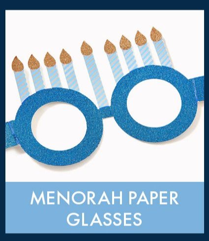 Menorah Paper Glasses