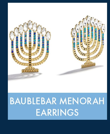 BaubleBar Menorah Earrings