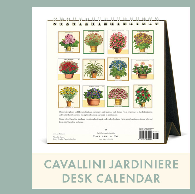 2026 Cavallini Jardiniere Desk Calendar