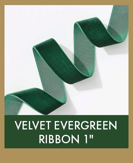 Velvet Evergreen Ribbon 1