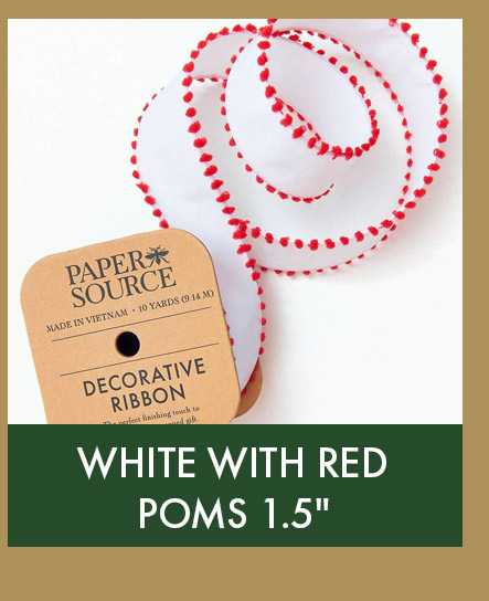 White with red Poms 1.5