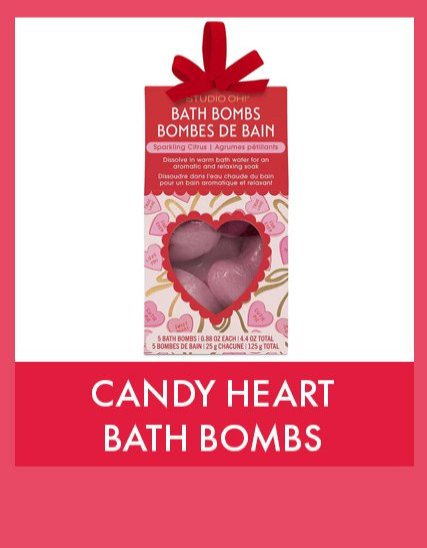 Candy Heart Bath Bombs