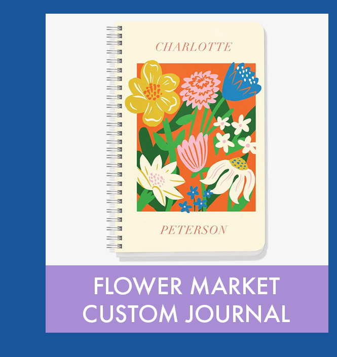 Flower Market Custom Journal