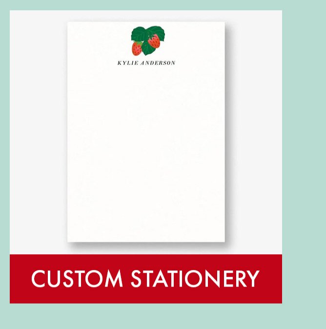 Personalized Stationery
