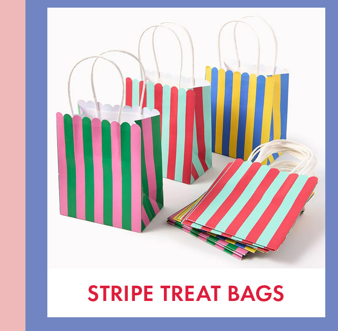 Stripe Treat Bags S/12