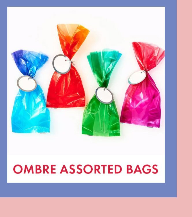 Ombre Assorted Cellophane Bags