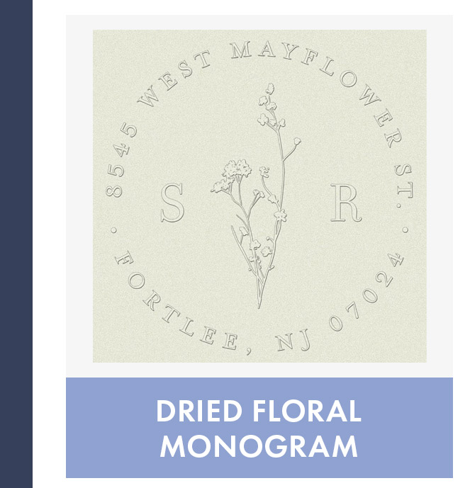Dried Floral Monogram