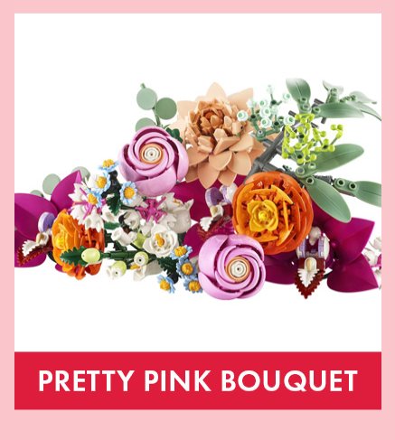 LEGO Botanicals Pretty Pink Flower Bouquet 10342