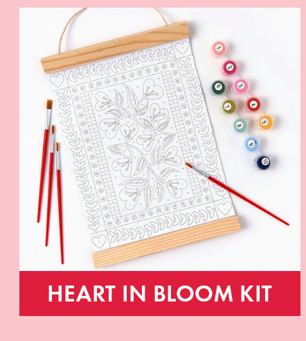 Heart in Bloom Paint by Number Kit