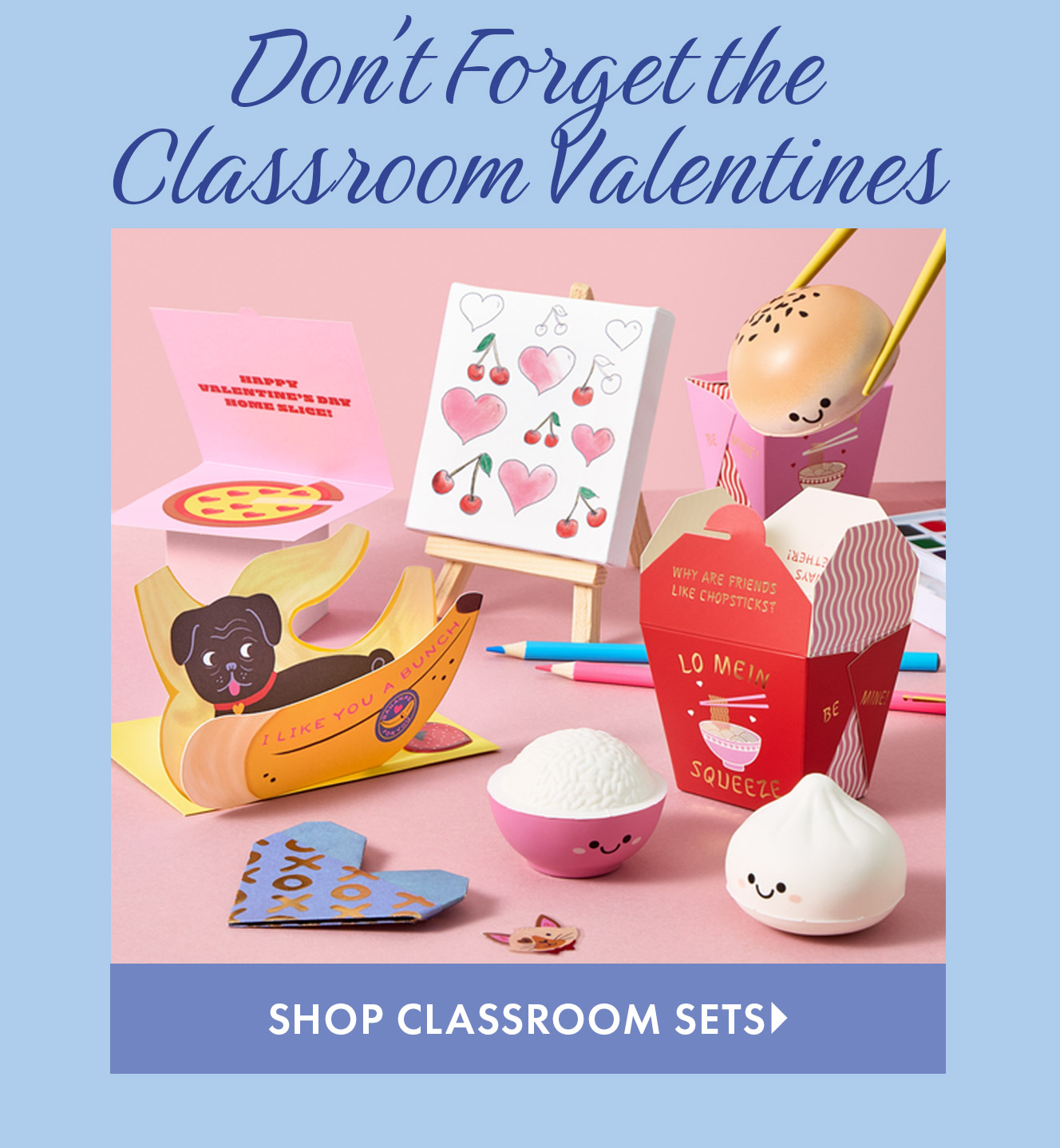 Valentine Classroom Exchange Cards for Kids