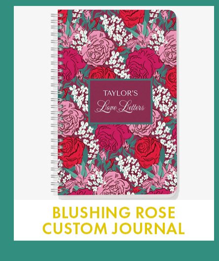 Blushing Rose Custom Journal