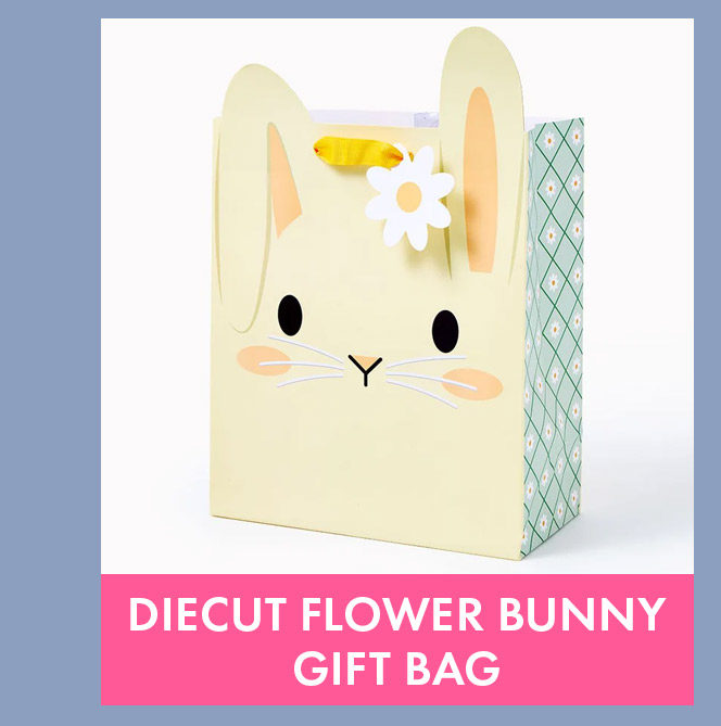 Diecut Flower Bunny Medium Gift Bag