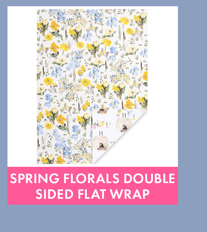 Spring Florals Double Sided Flat Wrap