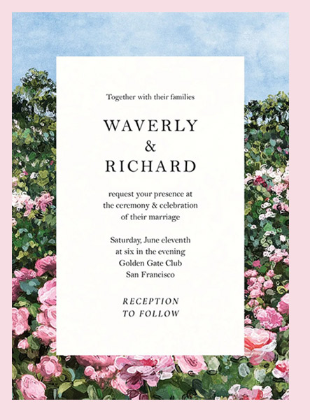 Garden Whimsy Wedding Invitation