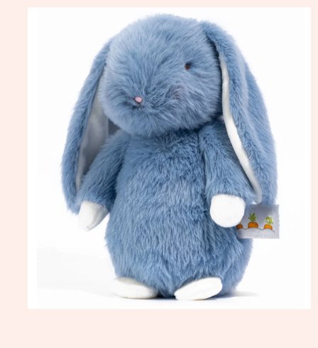 Cuddly Spring Bunny Blue Plush