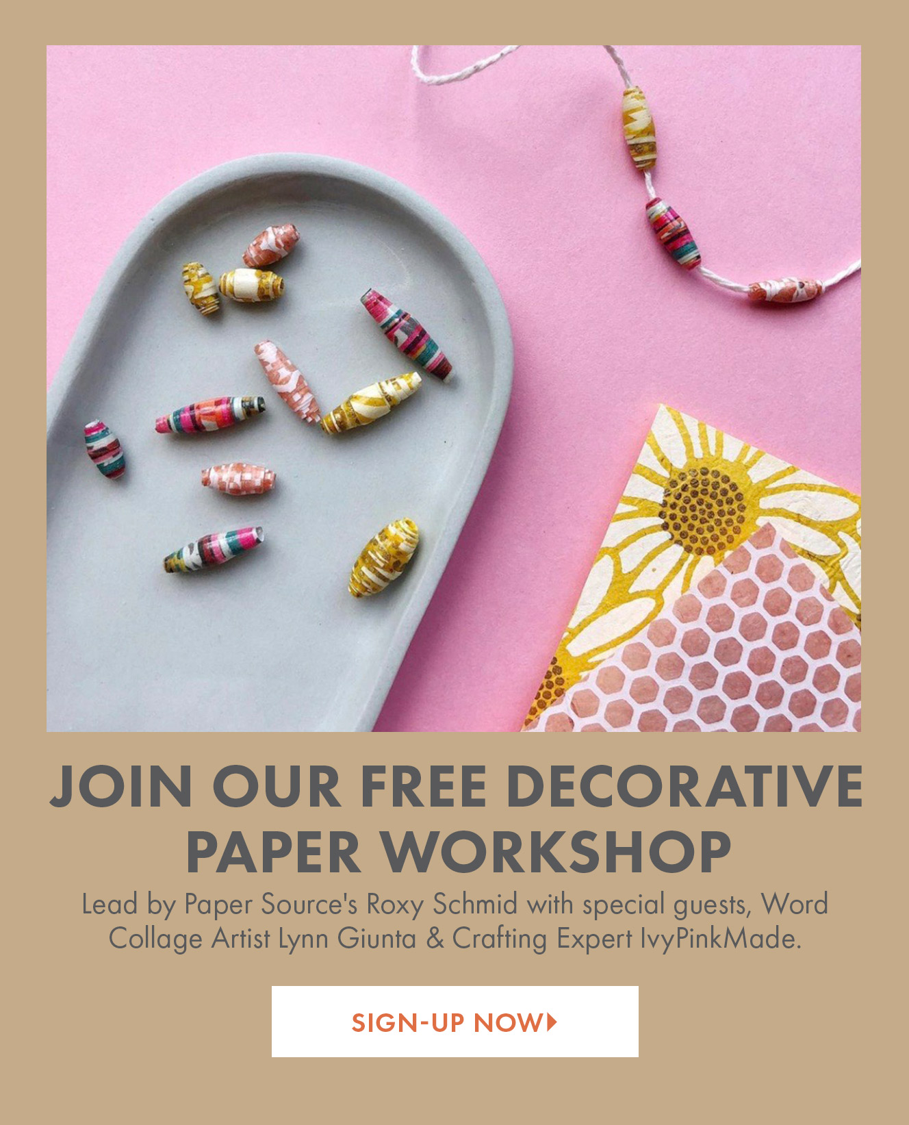 Virtual: National Craft Month Decorative Paper Workshop