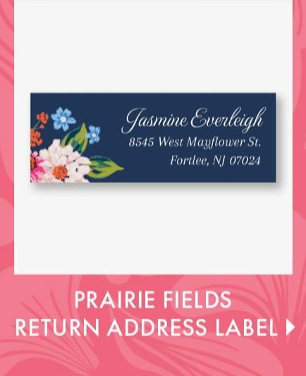 Prairie Fields Return Address Label