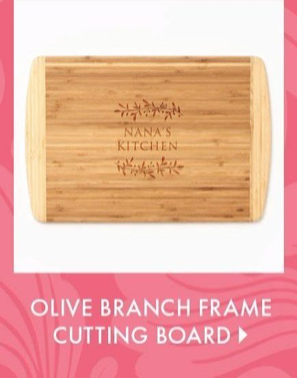 Olive Branch Frame Two-Tone Cutting Board