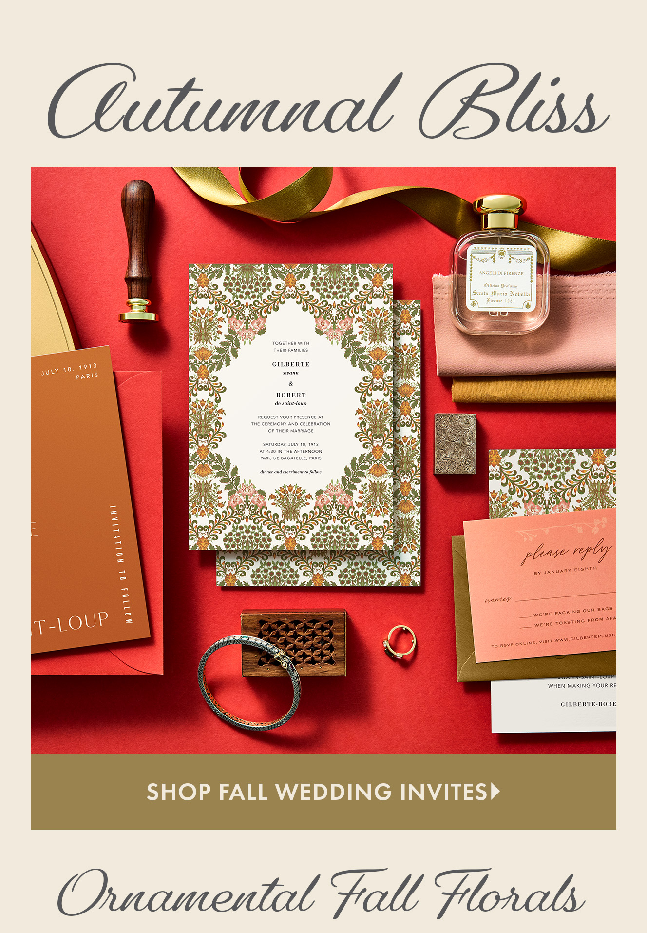 Fall Wedding Invitations