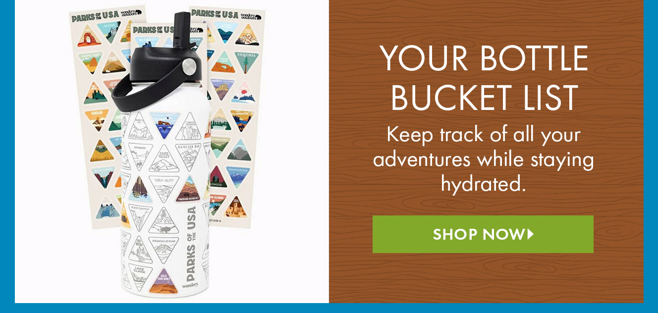 Parks of the US Bucket List Water Bottle