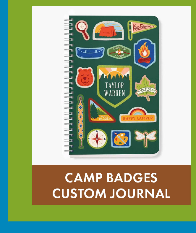 Camp Badges Custom Journal