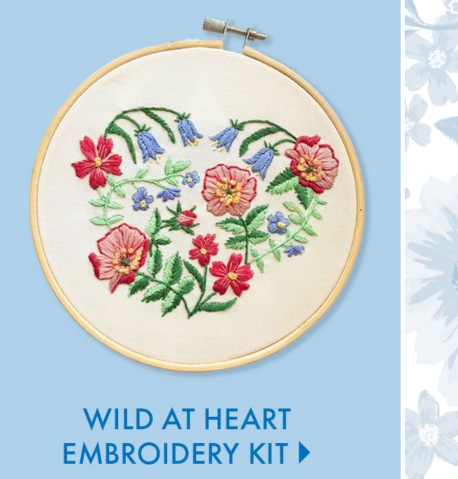 MakeBox & Co. Wild At Heart Embroidery Kit 6 Inch