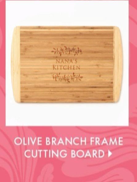 Olive Branch Frame Two-Tone Cutting Board