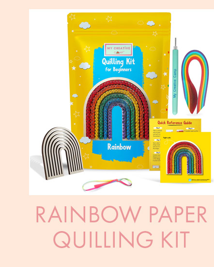 Rainbow Paper Quilling Craft Kit