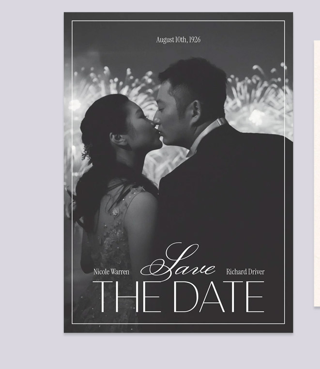 Swept Away Photo Save the Date
