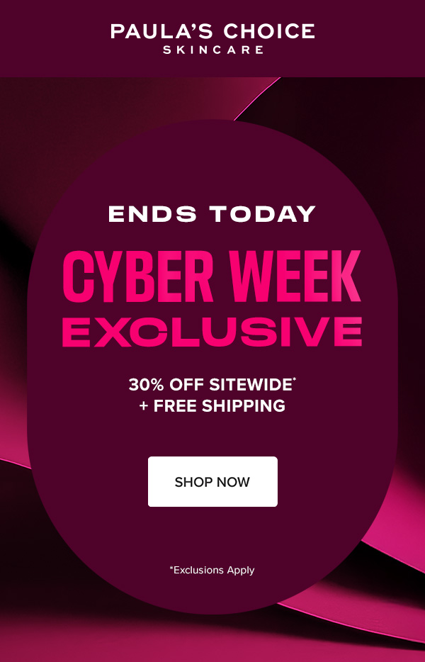 CYBER WEEK | 30% OFF + FREE SHIPPING