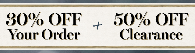 30% off your order
