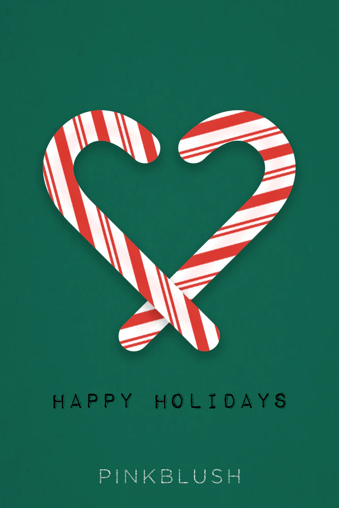 Image of PinkBlush Holiday Candy Canes Email Gift Card