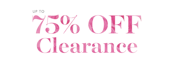 Up to 75% off clearance