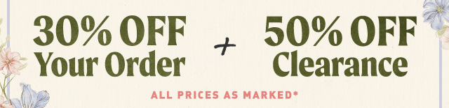 30% off your order