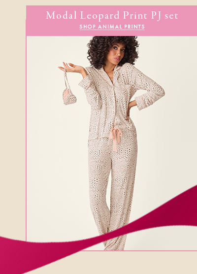 Model Leopard Print PJ Set