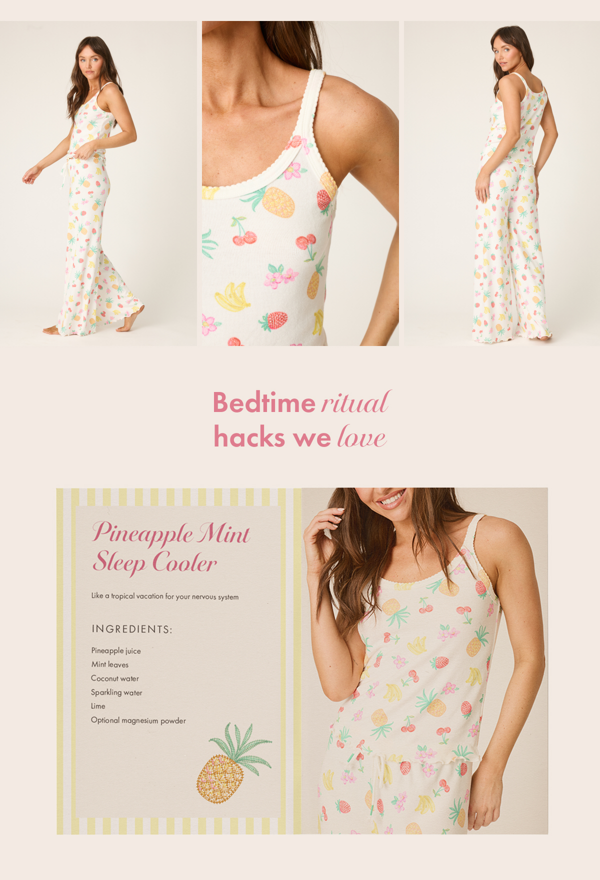 Pineapple drink recipe to match your PJS