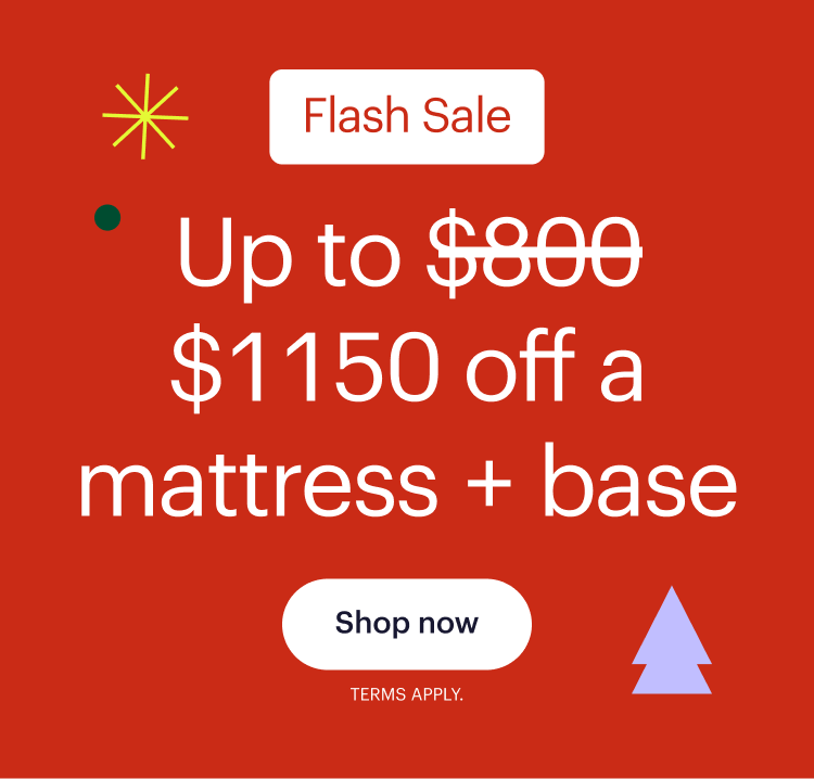 Up to $1150 off a mattress + base