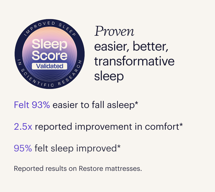 Proven easier, better, transformative sleep