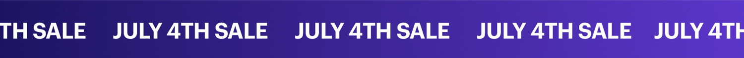 JUly 4th sale