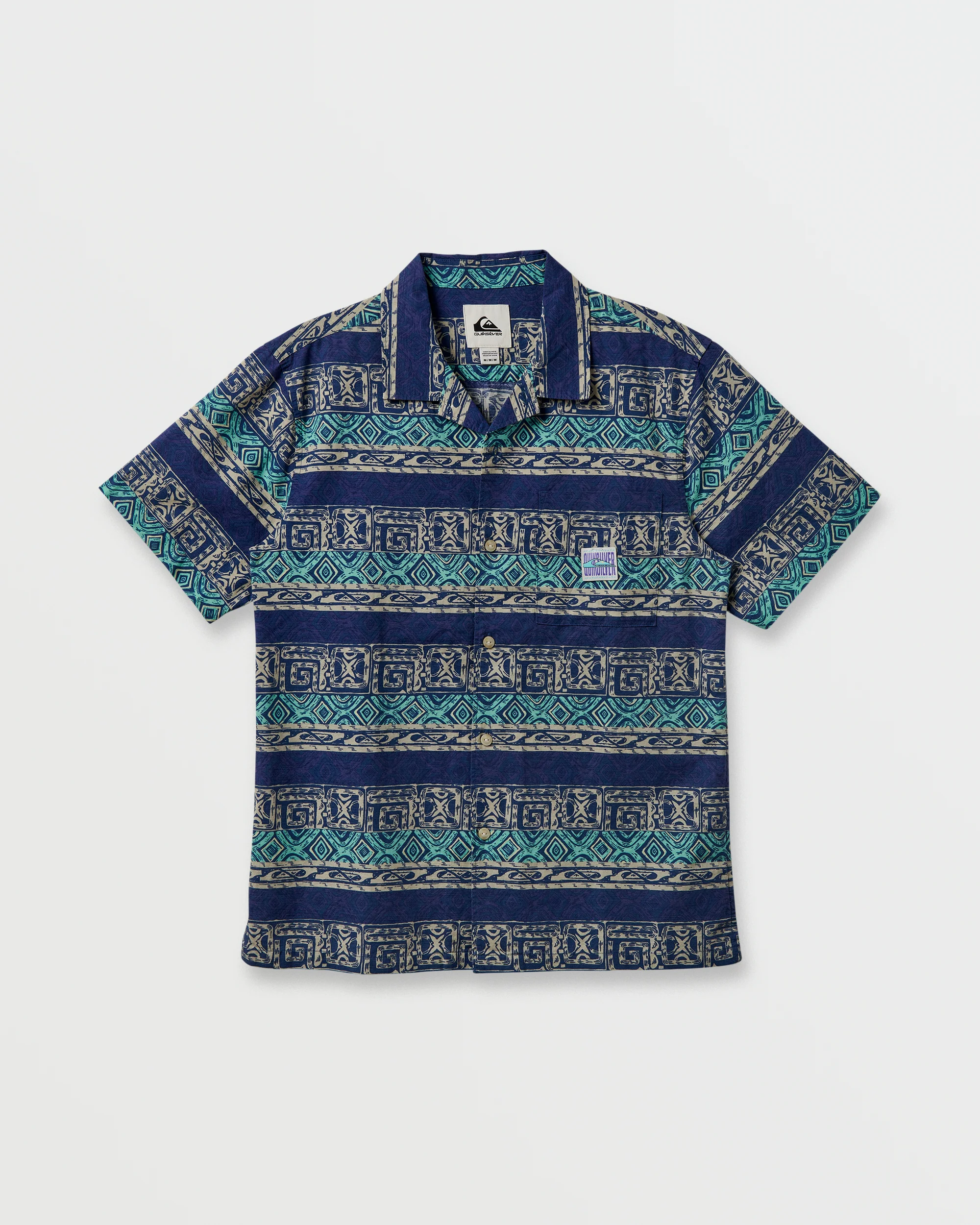 Image of Global Heat Casual Short Sleeve Shirt - Turbo Blue