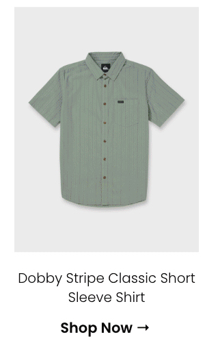 Dobby Stripe Classic Short Sleeve Shirt