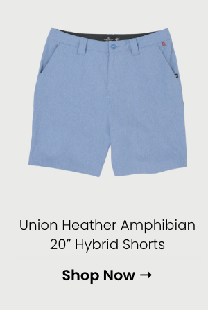 Union Heather Amphibian 20" Hybrid Shorts
