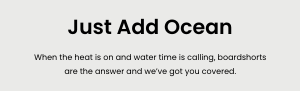 Just Add Ocean