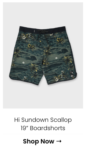 Hi Sundown Scallop 19" Boardshorts