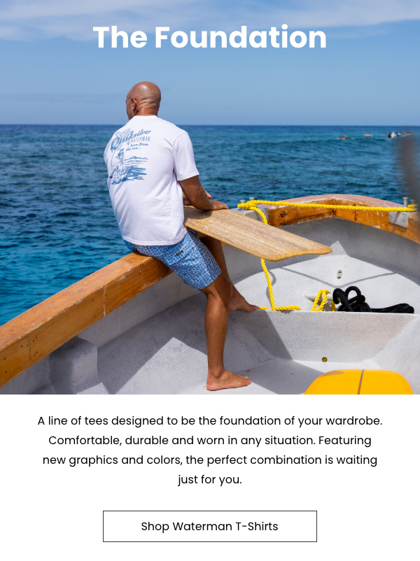 Shop Waterman T-Shirts - The Foundation Of Your Wardrobe